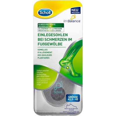 Scholl In-Balance Arch Pain Relief Insole Small vložky do bot – Hledejceny.cz