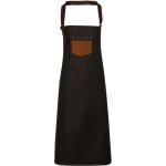 Premier Zástěra Division PR 136 s laclem denim COT390136h4599-black/tan Černá/hnědá – Hledejceny.cz
