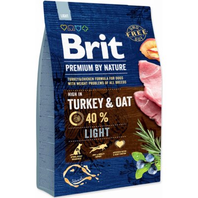 Brit Premium by Nature Dog Light 3 kg (expedujeme do 48 hod. externí sklad)