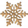 Vánoční dekorace Naše galanterie Sněhová vločka J 3cm