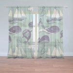 Sablio Záclony Velryby: 2ks 150x250cm – Hledejceny.cz