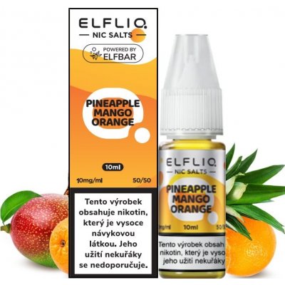 Elf Bar Elfliq Salt Pineapple Mango Orange 10 ml 10 mg