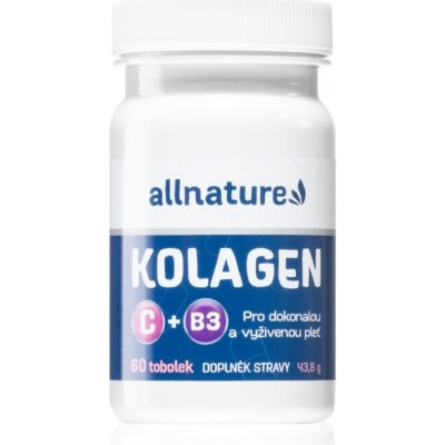 Allnature Kolagen s vitamíny C + B3 tobolky pro krásné vlasy, pleť a nehty 60 kapslí – Hledejceny.cz