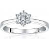 Prsteny SILVEGO zásnubní stříbrný prsten FLORINA s Brilliance Zirconia JJJR2338R