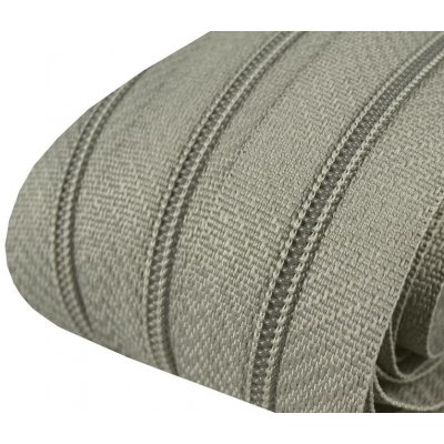 Zip spirálový 3 mm - metráž - různé barvy Zip spirálový 3 mm: 317 Šedá – Zboží Dáma