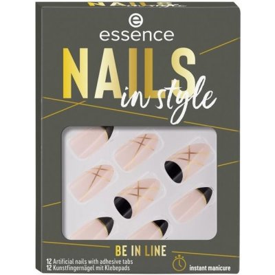 Essence Nails In Style umělé nehty 12 Be In Line 12 ks – Zboží Dáma