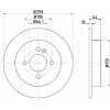 Brzdový kotouč ASHIKA Brzdový kotouč - 259 mm ASH 61-00-0132