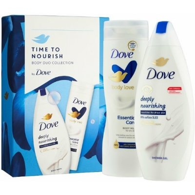 Dove Original deospray 150 ml + sprchový gel 250 ml + tělové mléko 250 ml + etue dárková sada – Zbozi.Blesk.cz