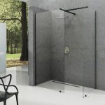 Ravak Walk-In Sprchová stěna 1400x2000 mm černá/čiré sklo GW9WM0300Z1 – Hledejceny.cz