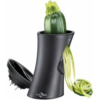 KUCHENPROFI Julienna černý - ruční plastový kráječ (spiralizér) na zeleninu