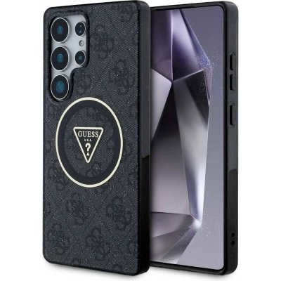 Guess Magnetic IML Metal Glitter 4G Circle Triangle Samsung S25 Ultra černé GUHMS25LHG4PRTGK – Zboží Mobilmania