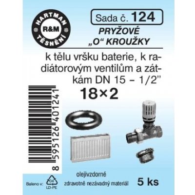 HARTMAN těsnění "O" k radiátorovému ventilu 18*2mm, sada č. 124 – Zboží Dáma