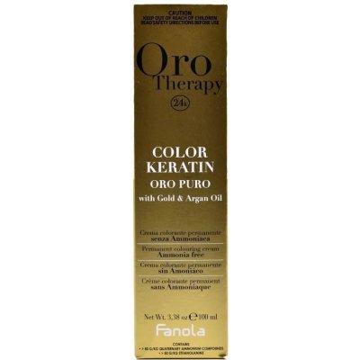 Fanola Oro Therapy 24K Color Keratin 6.6 Dark Blonde Red 100 ml – Zboží Mobilmania