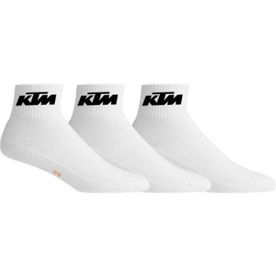 KTM SOCKS SHORTY 3P ponožky bílá – Zboží Mobilmania