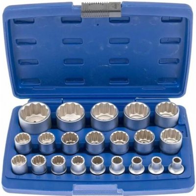ASTA A-SHS21 Nástrčné hlavice 1/2”, 8 - 36 mm, 12-hranné, sada 21 ks – Zboží Mobilmania