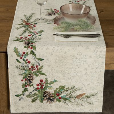 Eurofirany Vánoční gobelínový běhoun PINE 50X110cm – Zboží Dáma