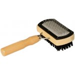Kerbl Kartáč pro psy dřevěný oboustranný uhlazovací 17 cm – Sleviste.cz