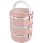Jídlonosič termo plast/nerez 3x0,5L MAGICHOME růžový – Zboží Dáma