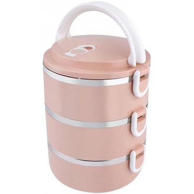 Jídlonosič termo plast/nerez 3x0,5L MAGICHOME růžový – Zboží Dáma