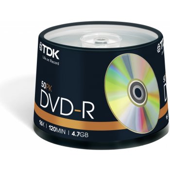 TDK DVD-R 4,7GB 16x, 50ks (T19417)