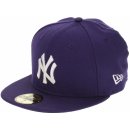 Kšiltovka New Era 59F League Basic MLB New York Yankees Purple/White kšiltovka