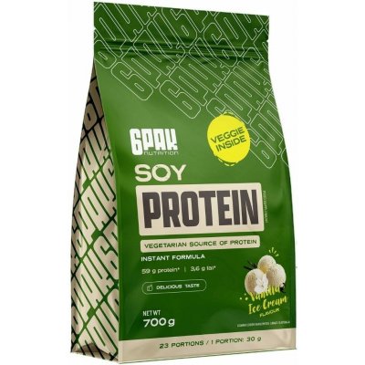 6Pak Nutrition Vegan Soy Protein 700 g – Sleviste.cz