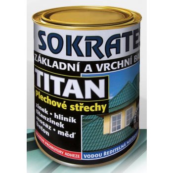 SOKRATES TITAN základní a vrchní barva na plechové střechy 0,7kg - hnědá