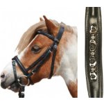 HKM Uzdečka kožená černá – Zboží Mobilmania