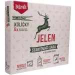 Jelen výběrové jádrové mýdlo 200 g + tekuté mýdlo na ruční praní 0,5 l + mýdlový prací prášek 350 g + kolíčky 6 ks – Hledejceny.cz