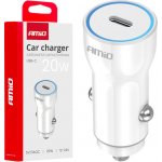 Nabíječka do auta USB-C 20W 12/24V AMiO-03880 – Zboží Živě