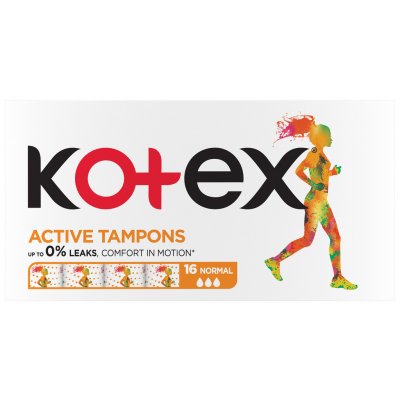 Kotex Sportovní Tampóny Active Normal 16 ks – Zboží Mobilmania