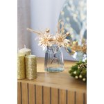 Větvička MagicHome s květem poinsettie, zlatá, 24 cm – Hledejceny.cz