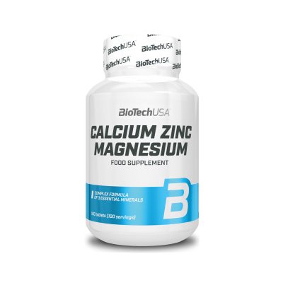 BioTech Calcium Zinc Magnesium 100 tablet – Zboží Dáma