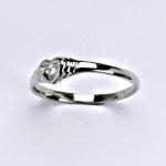 Čištín Zlatý prsten se zirkonem bílé zlato T 1483 – Zboží Dáma