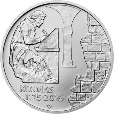 Česká mincovna Stříbrná mince 200 Kč 2025 Kronikář Kosmas stand 13 g – Zboží Dáma Česká mincovna Stříbrná mince 200 Kč 2025 Kronikář Kosmas stand 13 g – Zboží Dáma
