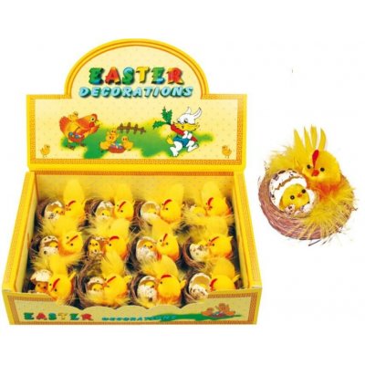 Velikonoční kuřátka v hnízdě 6 cm, 12ks 8007 – Zboží Dáma