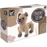 Grafix Háčkovaný buldok 14,5x4x16 cm – Zboží Dáma