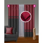 Závěs DUET červený - varianta A: v.250 cm x š.140 cm – Hledejceny.cz
