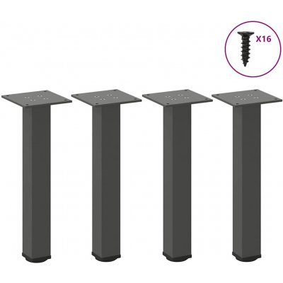 Omaxi 956157 Nohy ke konferenčnímu stolku 4 ks antracitové 30-32 cm ocelové – Zbozi.Blesk.cz