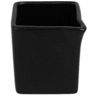 RAK Porcelain Neofusion mléčenka/omáčník čtvercový černý 5 × 6 cm