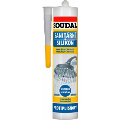 SOUDAL sanitární neutrální silikon 300g transparentní