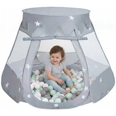 Selonis NZ-48-GREY Suchý bazén 105x90 cm šedý + 100 míčků – Zboží Dáma