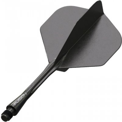 Winmau letky s násadkou Fusion černé, standardní letky 22 mm – Zboží Mobilmania