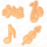 Sada vykrajovátek - Hudební nástroje - Hudba Velikost: 8-10 cm – Hledejceny.cz