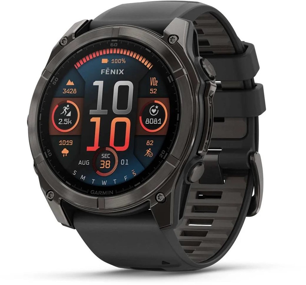 Garmin Fenix 8 AMOLED 51mm Sapphire Carbon Gray Titanium/Black 010-02905-21