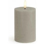 SIRIUS Vosková LED svíčka Sille světlá šedá 7,5 x 10 cm – Hledejceny.cz