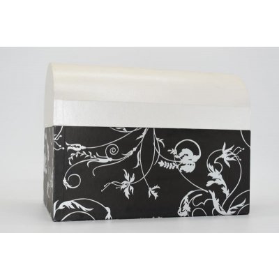 Paris Dekorace Pokladnička 30x20x23 cm - černobílá – Zboží Dáma