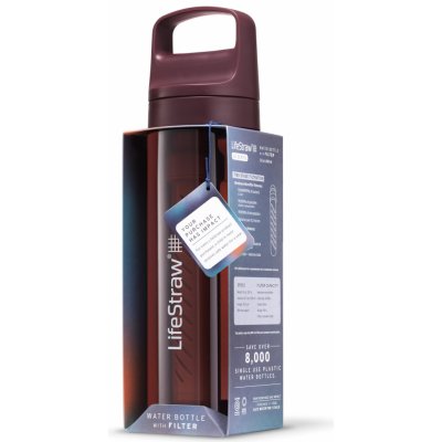 LifeStraw Go 2.0 Merlot Me Away LGV422MRWW 0,65l – Zboží Mobilmania