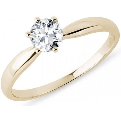 Klenota Briliantový zásnubní prsten ze žlutého zlata k0191043 – Zboží Mobilmania