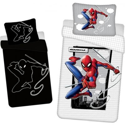 Jerry Fabrics Povlečení Spiderman 2 svítící Bavlna 140x200 70x90